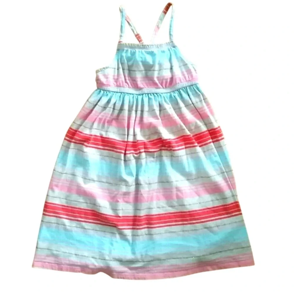 Crazy 8 Girls Summer Sleeveless Striped Dress Size‎ 5